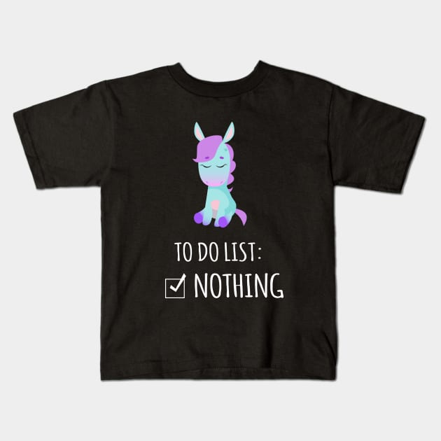 To do list: Nothing Kids T-Shirt by teesumi